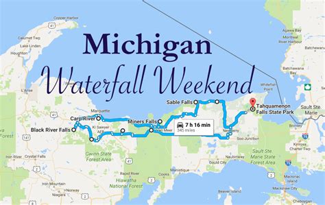 Benefits of using MAP Map Of Waterfalls In Michigan