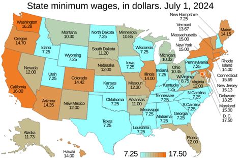 Benefits of using MAP Minimum Wage Map By State