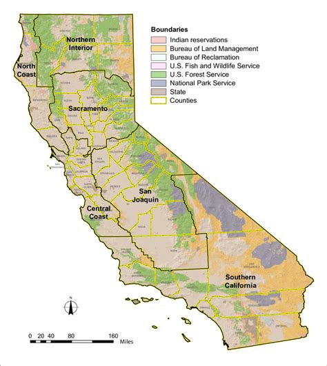 MAP National Forests in California Map