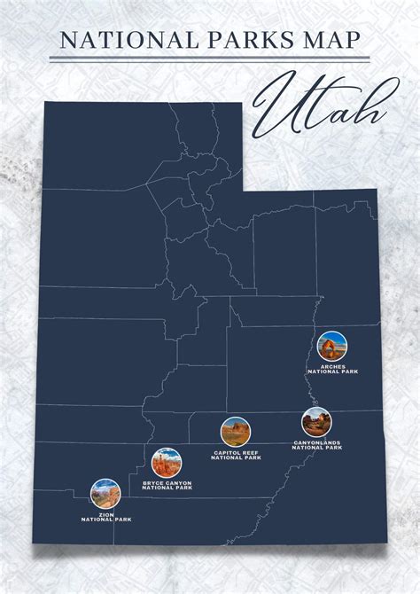 Benefits of using MAP National Parks In Utah Map