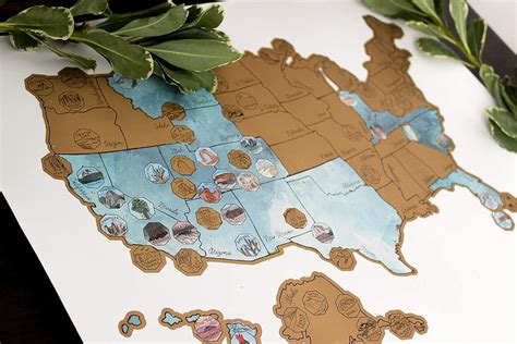 MAP National Parks Scratch Off Map Benefits