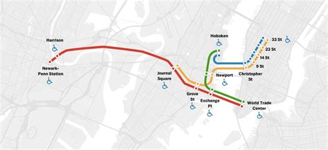 New Jersey Path Train Map