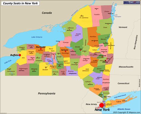 Benefits of Using MAP New York State County Map