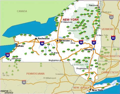 Benefits of Using MAP New York State Park Map