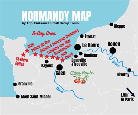 Benefits of using MAP Normandy On Map Of France