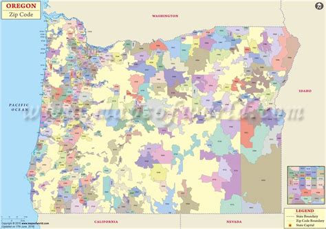 Oregon Map With Zip Codes
