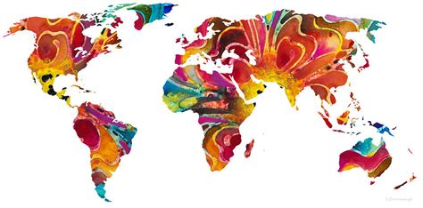 MAP Painting of the World Map Benefits