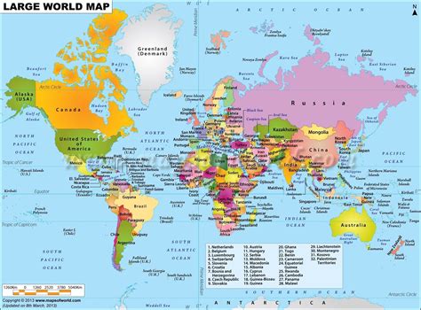 MAP Pdf Map Of The World