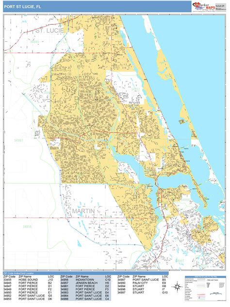 Map of Port St Lucie