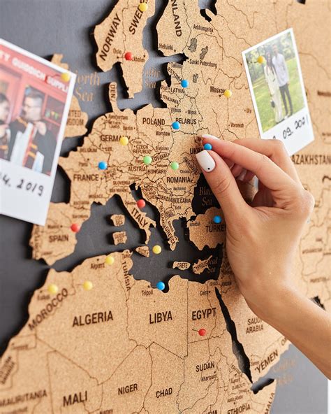 Push Pin Map Of The World