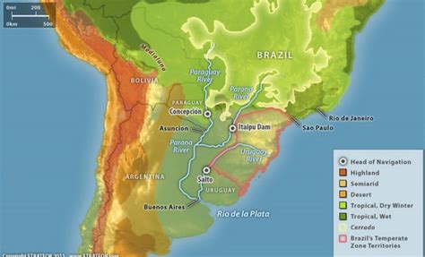 MAP Rio De La Plata Map