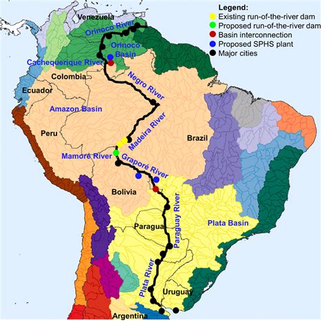 Benefits of using MAP Rivers Of South America Map