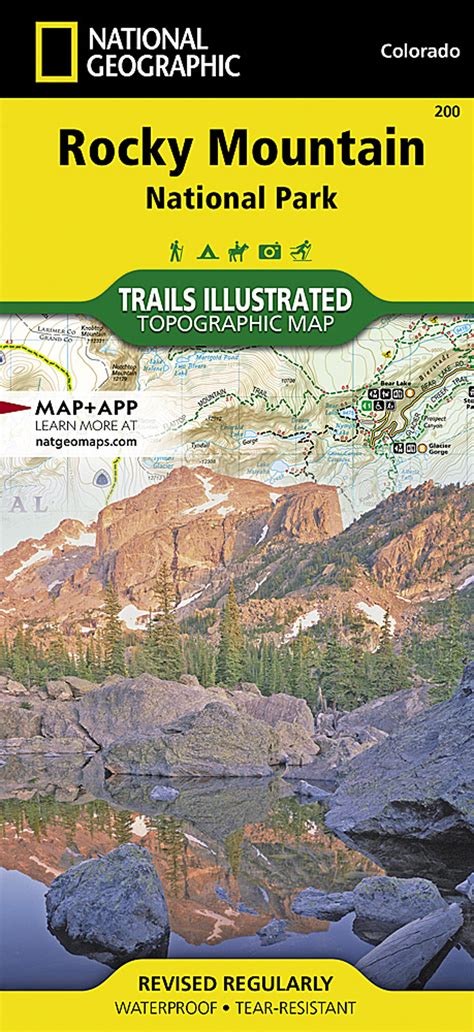 MAP Rocky Mountain National Park Trail Map