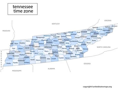 Benefits of using MAP Time Zone In Tennessee Map