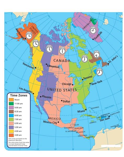 Benefits of Using MAP Time Zones North America Map