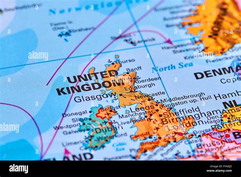 Map of United Kingdom in World Map