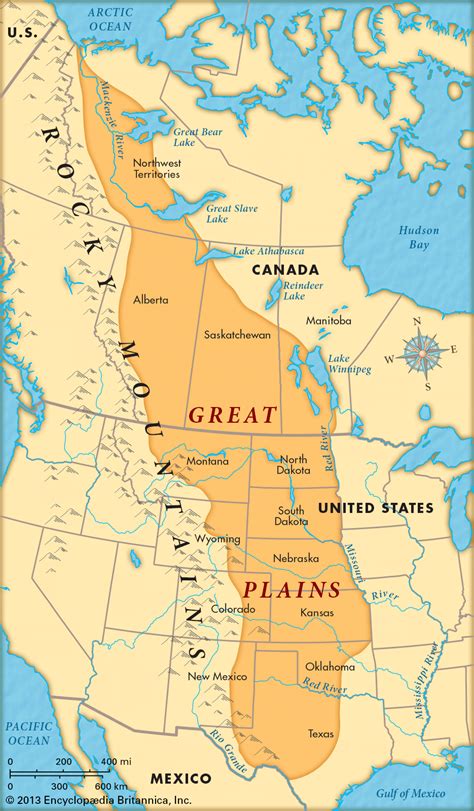MAP United States Map Great Plains