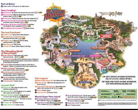 Universal'S Islands Of Adventure Map