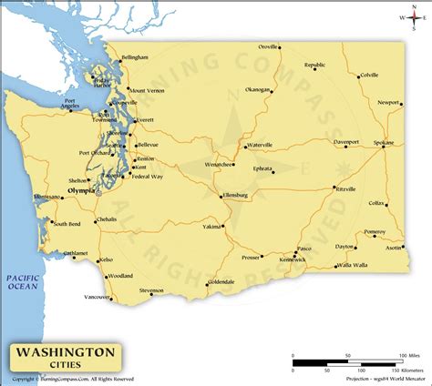 Benefits of using MAP Washington State Map With Cities