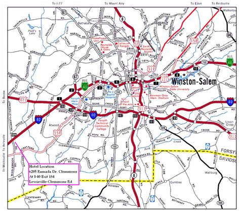 Benefits of using MAP Winston Salem North Carolina Map