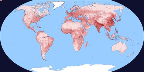 World Map By Population Density