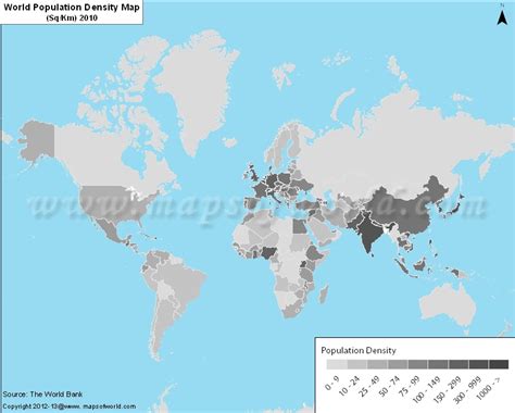 Benefits of using MAP World Map Of Population Density