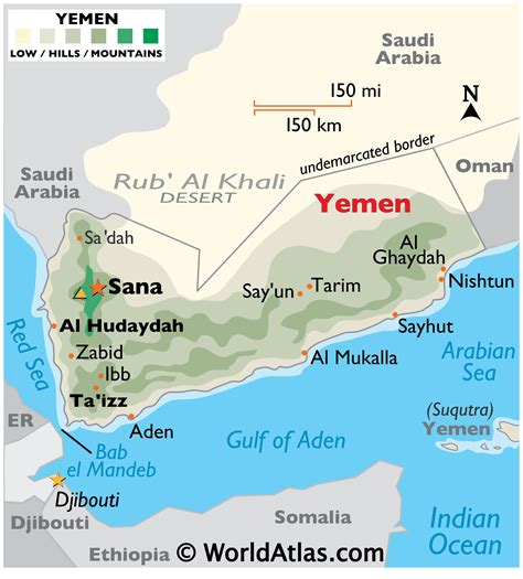 Benefits of using MAP Yemen On A World Map Image