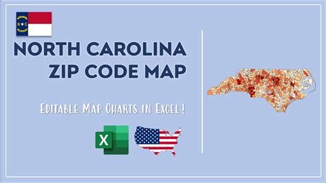 Map Zip Code Map North Carolina