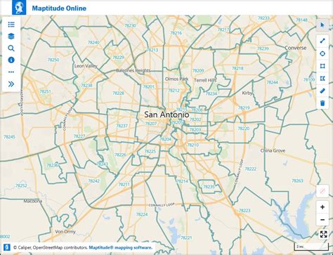 Benefits of using MAP Zip Code Map Of San Antonio