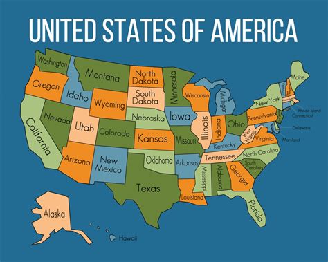 United States map of Ohio