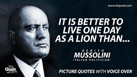 Benito Mussolini Quotes