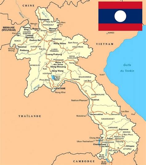 Bentuk Geografis Negara Laos