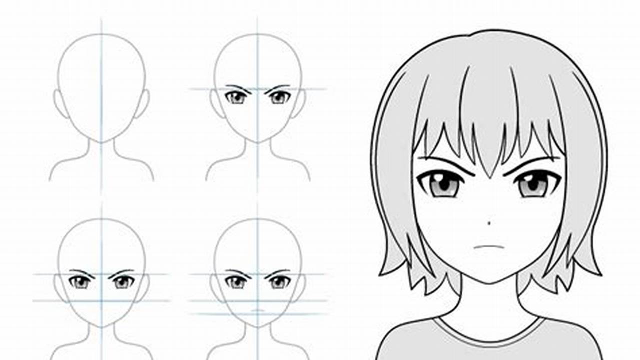 Bentuk Wajah, Gambar Anime