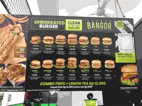Berbagai Harga Burger Bangor untuk Memenuhi Selera Anda