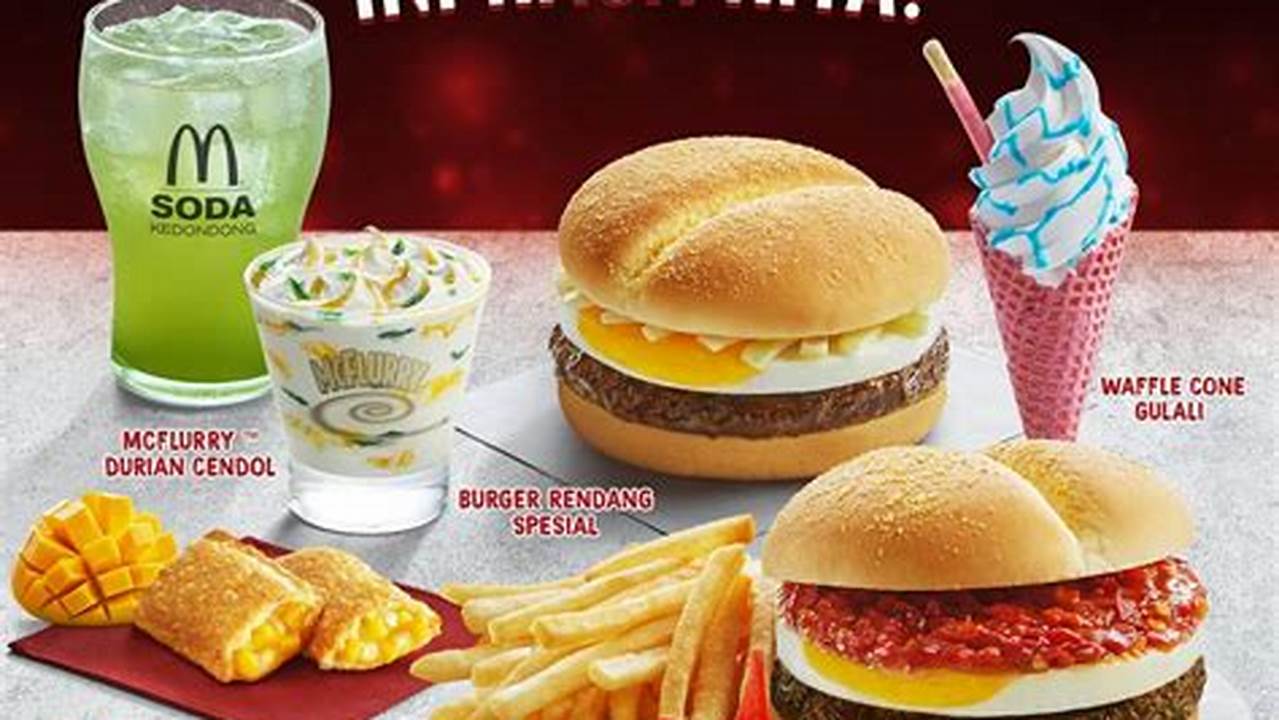 Berbagai Menu Khas McDonald's, Kuliner