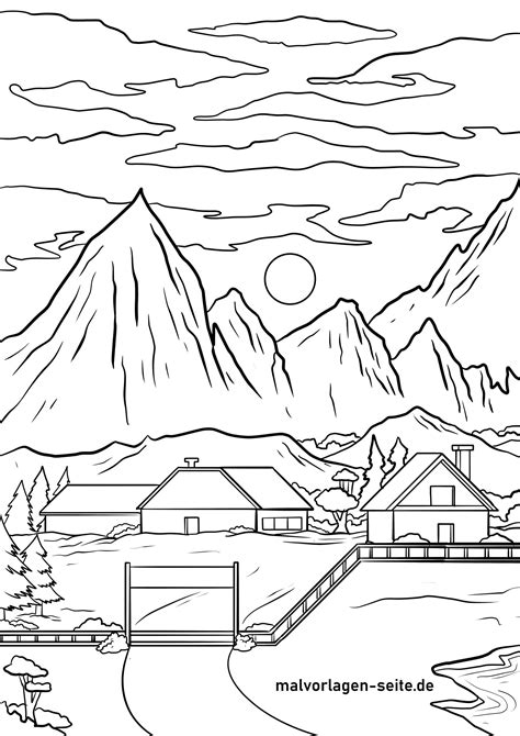 Berge Ausmalen