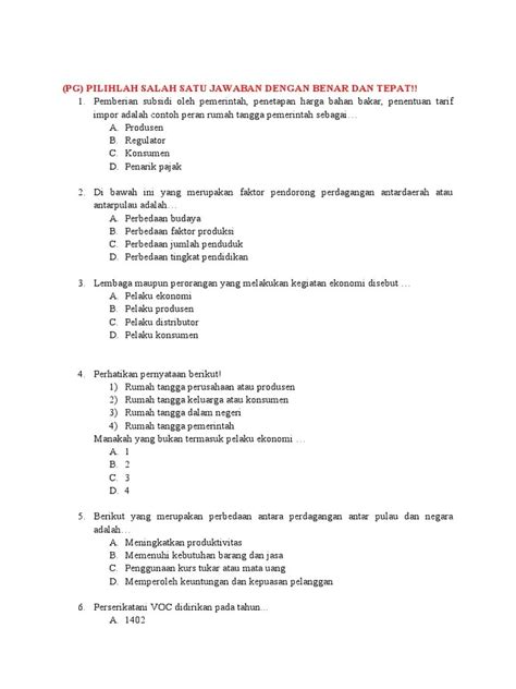 Berikut yang Bukan Faktor yang Mendorong Perdagangan Antar Negara adalah