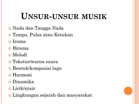 Berikut yang Tidak Termasuk Unsur Musik Adalah