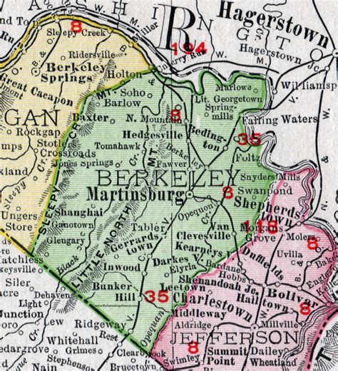 Berkeley County Wv Map
