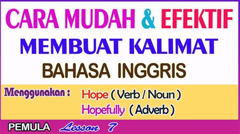 Berlatih dengan Video Tutorial Bahasa Inggris