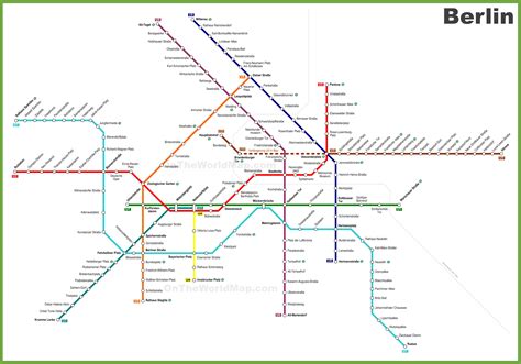 Mapa Metro De Berlin