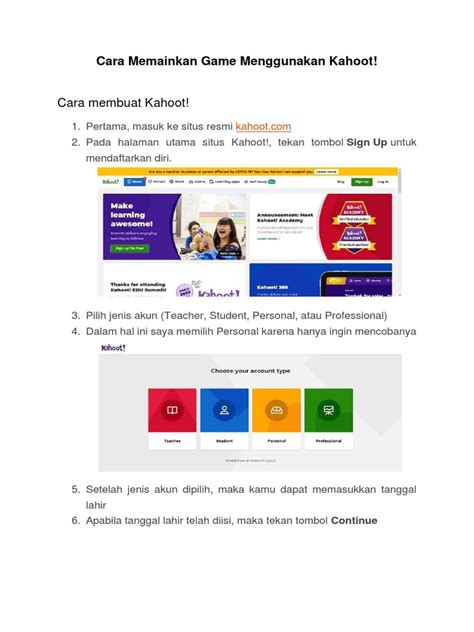 Bermain Kahoot