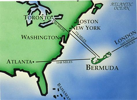 Bermuda location on the North America map
