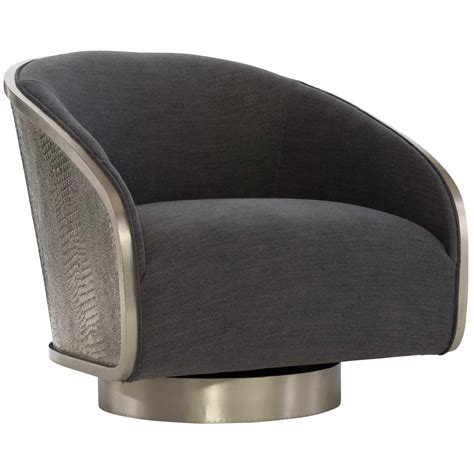 Discover the Superior Comfort and Style of the Bernhardt Miles Swivel Chair - A Must-Have for Modern Living Spaces