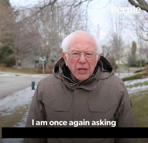 Bernie Sanders I Am Once Again Template