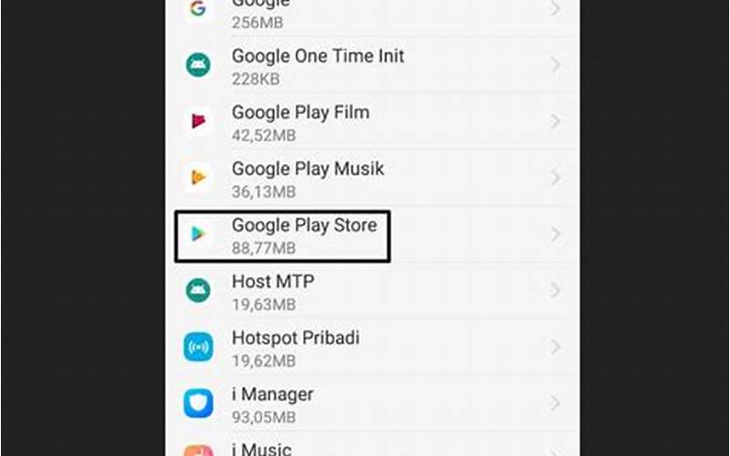 Bersihkan Cache Dan Data Google Play Store