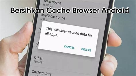 Bersihkan Cache