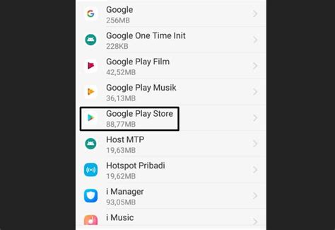 Bersihkan Cache dan Data Google Play Store Indonesia
