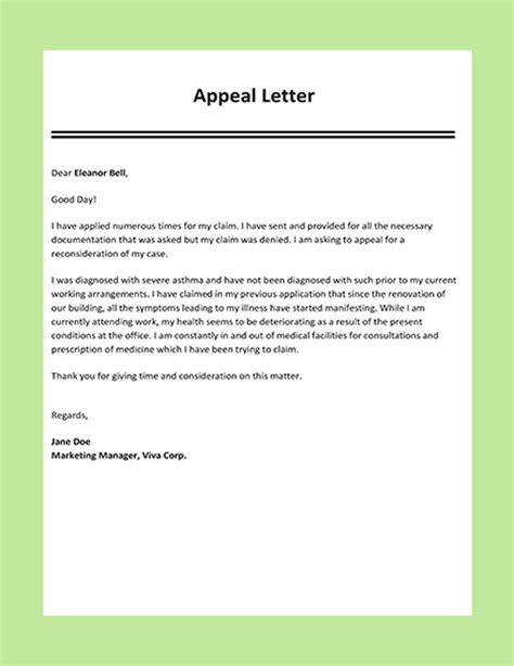 12 best images about Sample Appeal Letters on Pinterest