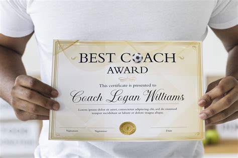 Coach Certificate Template 11+Free Word, PDF Documents Download